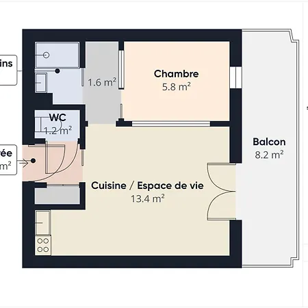 Face A L'ocean - Pour 4 Avec Balcon *