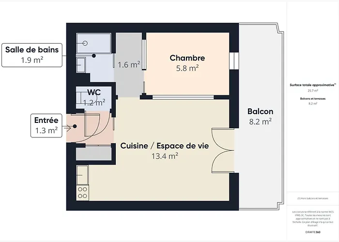 Face A L'ocean - Pour 4 Avec Balcon *